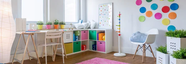 Multicolor designed playing room for children — Stock Photo, Image