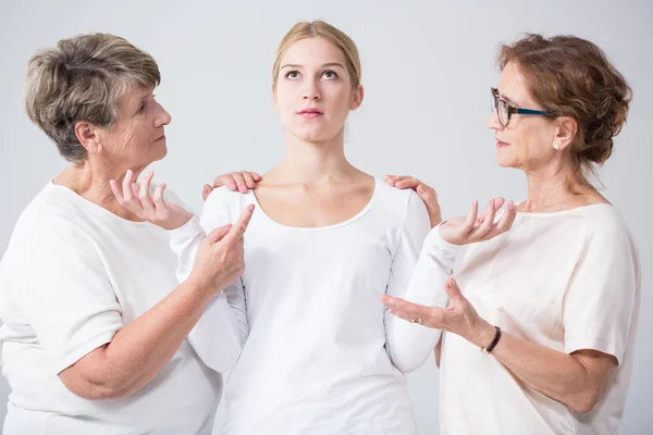 Problemas en la familia multigeneracional — Foto de Stock