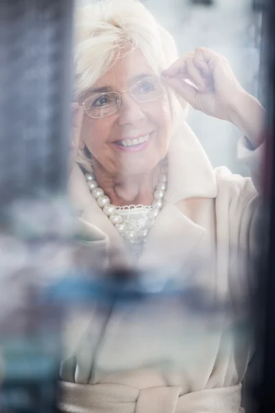 Beauty senior woman — Stock Photo, Image