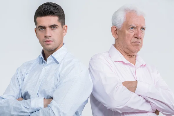 Streit zwischen Sohn und Vater — Stockfoto