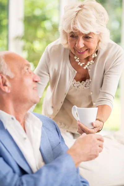 Mature wife with husband — Stock Photo, Image