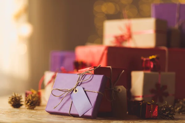 Pile of Christmas presents — Stock Photo, Image