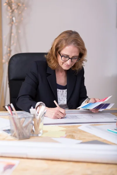 Designer working at home office — Stock Photo, Image