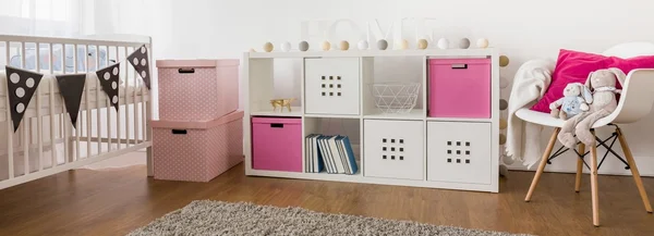 Beautiful baby girl room — Stock Photo, Image