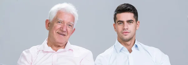 Porträt von Vater und Sohn — Stockfoto