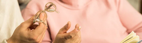 Primer plano de las gafas — Foto de Stock