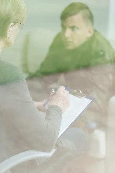 Man dealing with stress disorder — Stock Photo, Image