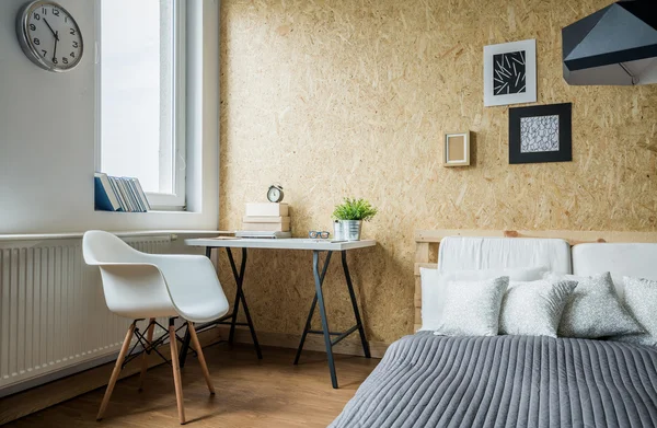Moderní pohodlné ložnice — Stock fotografie