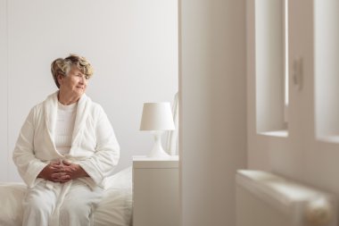 Yaşlı kadın Hastanesi hasta