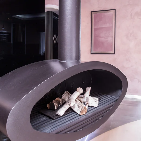モダンで上品な暖炉 — ストック写真