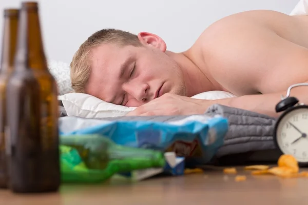 Sleeping young man — Stock Photo, Image