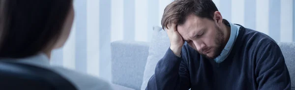 Mann mit Depressionen — Stockfoto