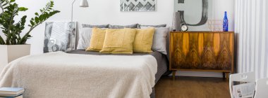 Özgün dekorasyon yatak odası