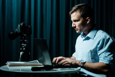 Cyber stalker persecuting his victim