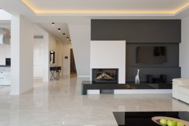 Modern minimalist tasarım evde