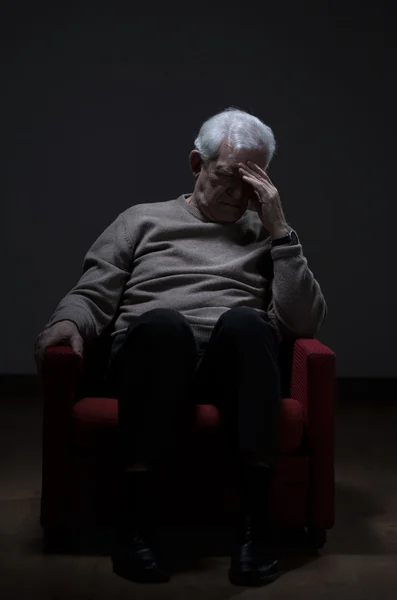 Elder man depression — Stock Photo, Image