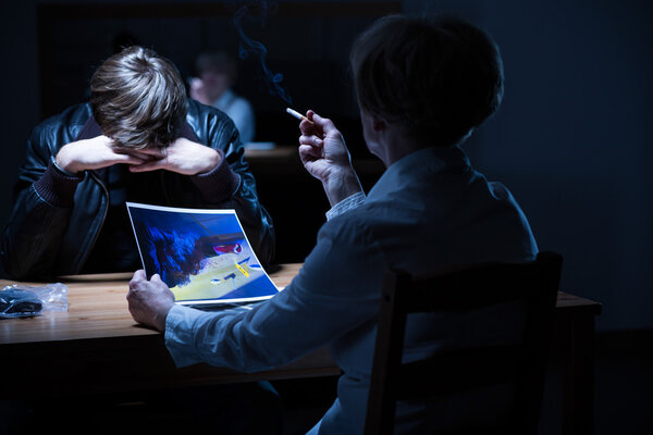 Confrontation with police officer