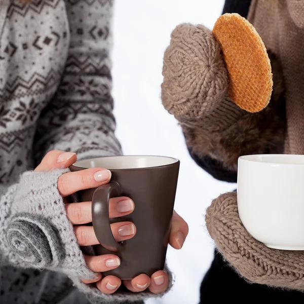 Gemeinsam Tee trinken — Stockfoto