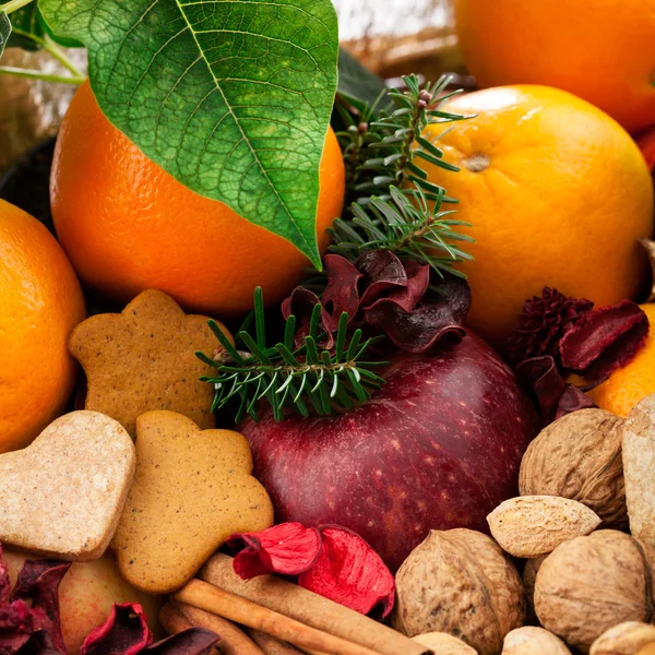 Closeup of a christmas goodies — Stock Photo, Image