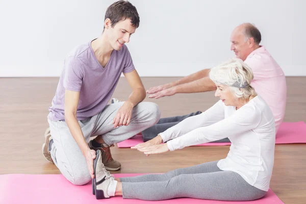 Senioren und sportliche Betätigung — Stockfoto