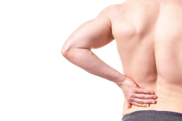 Man with back pain — Stock Photo, Image