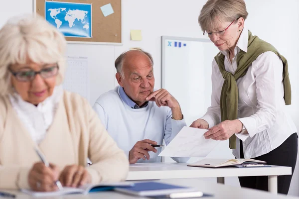 University for senior people — Stock Photo, Image