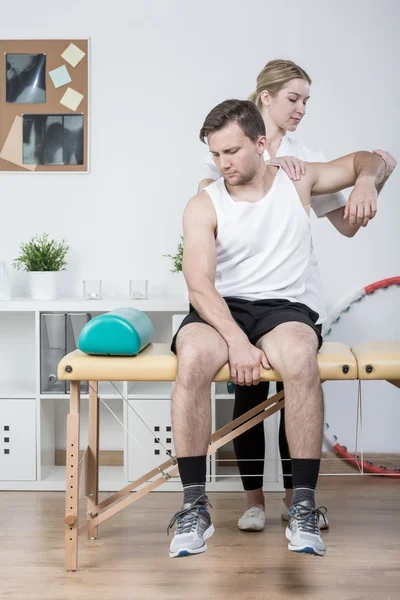 Training with patient — Stock Photo, Image