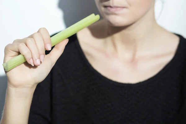 Vrouw verliezen van gewicht — Stockfoto