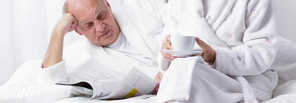 Gemeinsam im Bett — Stockfoto