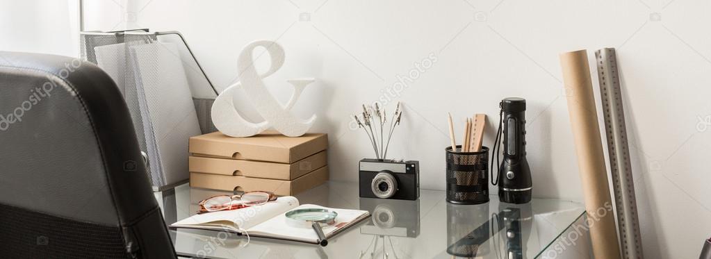 Functional desk for a man