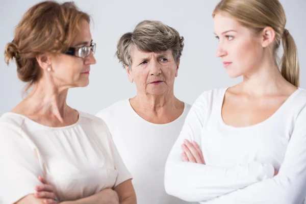 Conflitto tra madre e figlia — Foto Stock