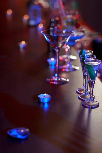 Drinks on the bar — Stock Photo, Image