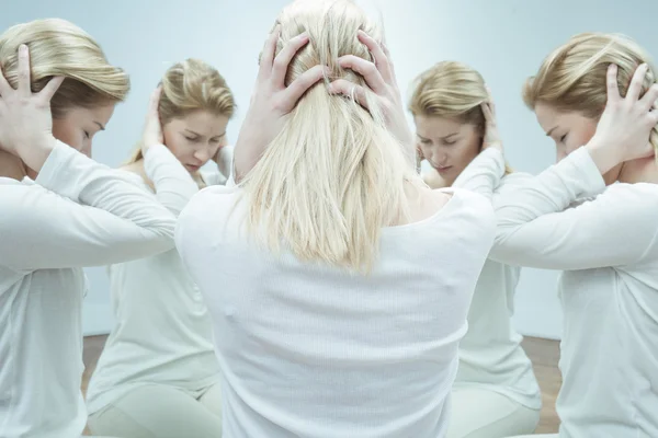 Ragazza con problemi mentali — Foto Stock