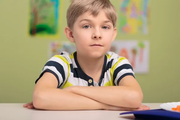 Young boy at school — Stock Photo, Image