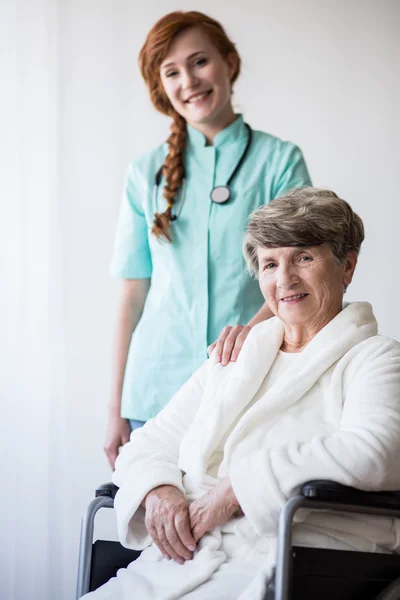Patient on wheelchair — Stock Photo, Image