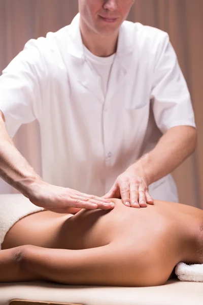 Massage on spine — Stock Photo, Image