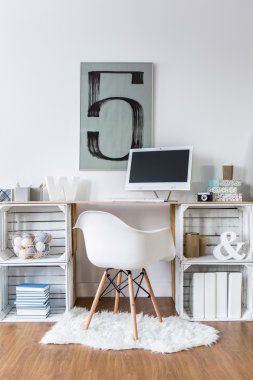 İyi bir atmosfer ile ev ofis
