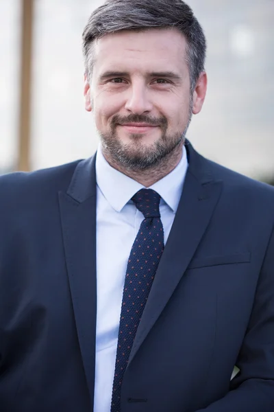 Hombre de negocios guapo en traje elegante —  Fotos de Stock