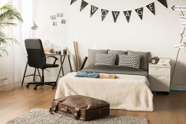 Stylish bedroom for teenager — Stock Photo, Image