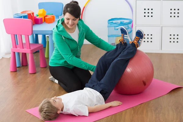 Está na hora dos exercícios. — Fotografia de Stock