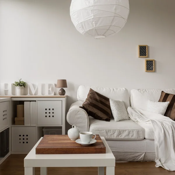 Solid white furniture — Stock Photo, Image