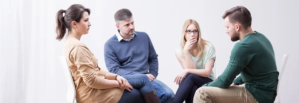 Selbsthilfegruppe und Psychotherapie — Stockfoto