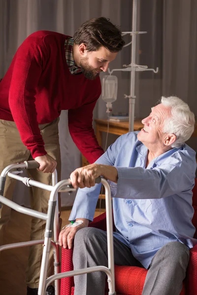 Vård för äldre person — Stockfoto