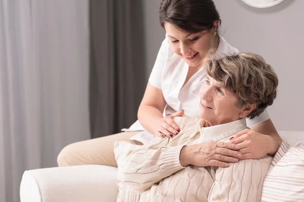 Afternoon with patient — Stock Photo, Image