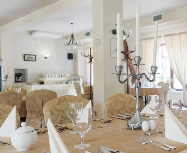 Lujoso hotel comedor interior — Foto de Stock