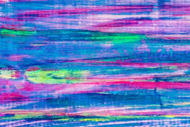 Doğal ahşap çok renkli petrol yönetim kurulu boyalı. Doku arka plan, şablon boş. Melanj renk: pembe, mor, mavi, sarı, yeşil, turkuaz