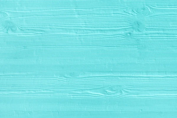 Natural wooden turquoise boards, wall or fence with knots. Abstract textured mint background, empty template — Stock Photo, Image