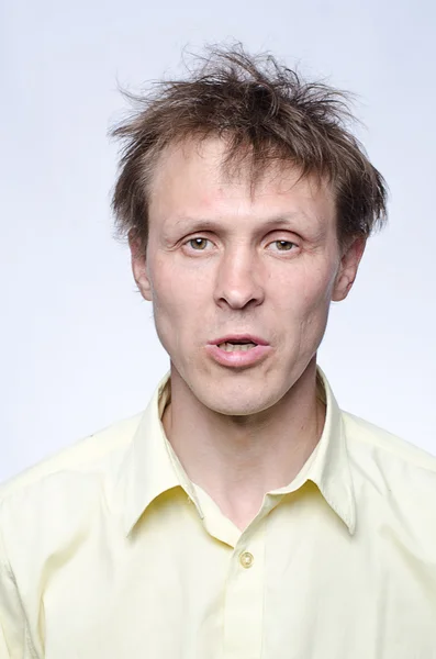 Portrait of a man hairstyles — Stock Photo, Image