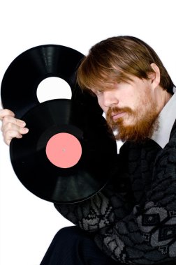 sakallı bir erkek ceket