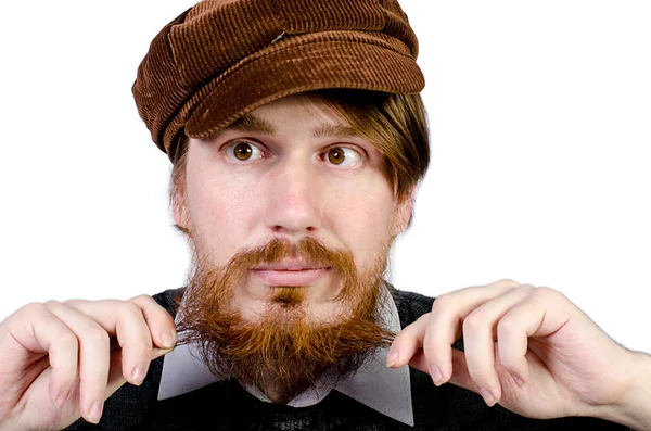 A bearded man in a jacket — Stock Photo, Image